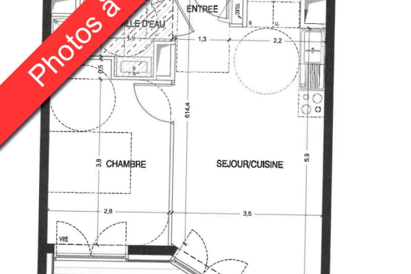 Appartement T2 de 37 m² à louer à NANTES